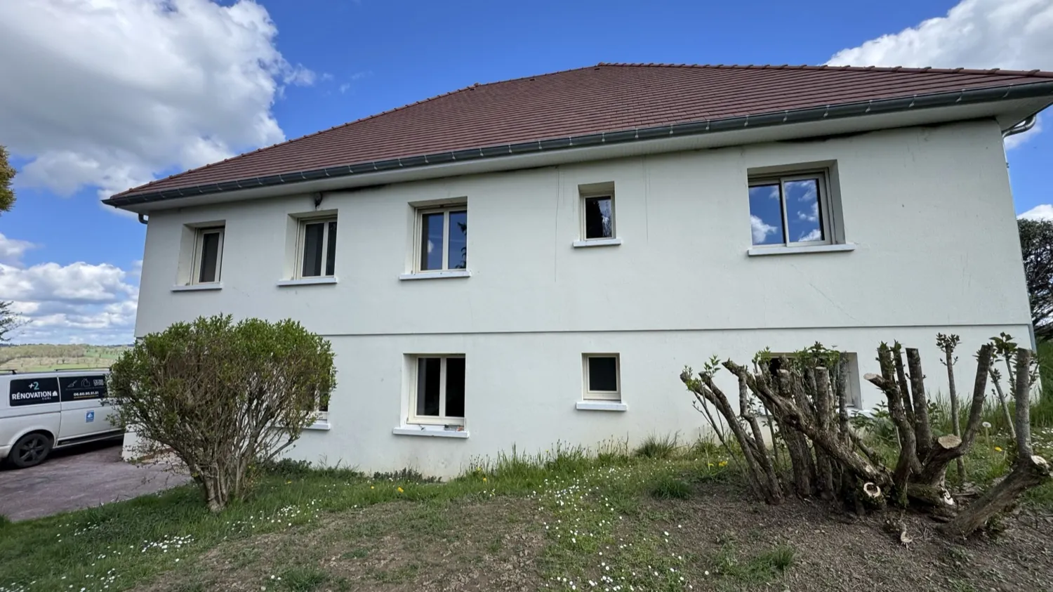 Maison reconstruite après incendie à Marcillat-en-Combraille (après)